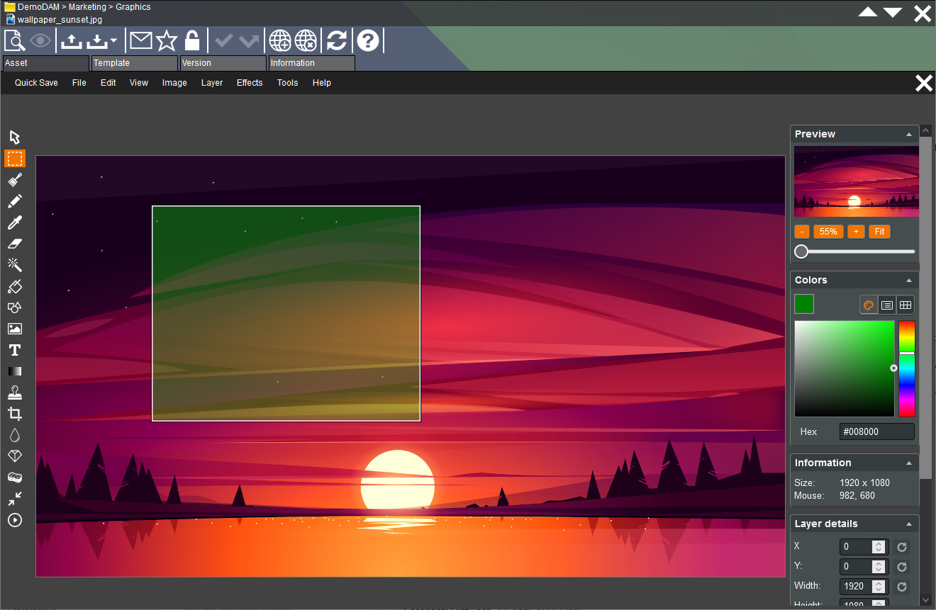 hyper Content & Digital Asset Management Server Software - Image Editing