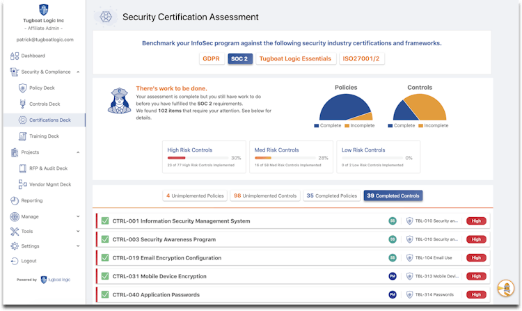 OneTrust acquires Tugboat Logic to automate InfoSec assurance and  certification