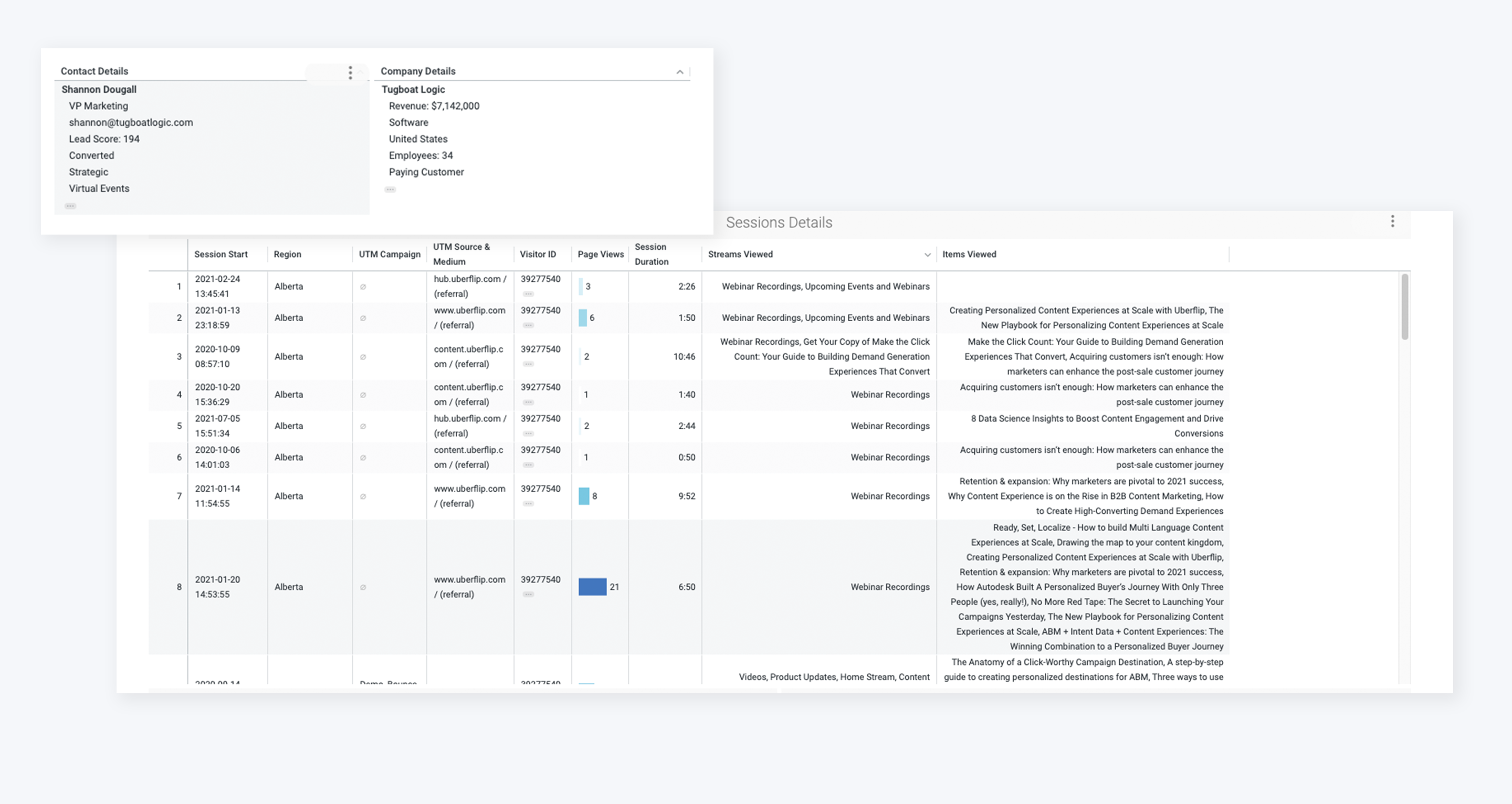 Uberflip Software - Uberflip Enrichment