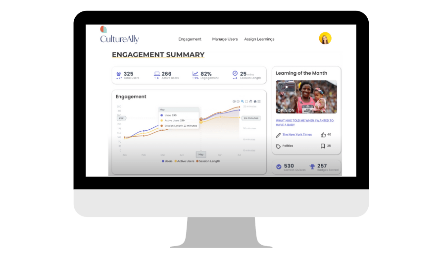 CultureAlly engagement tracking