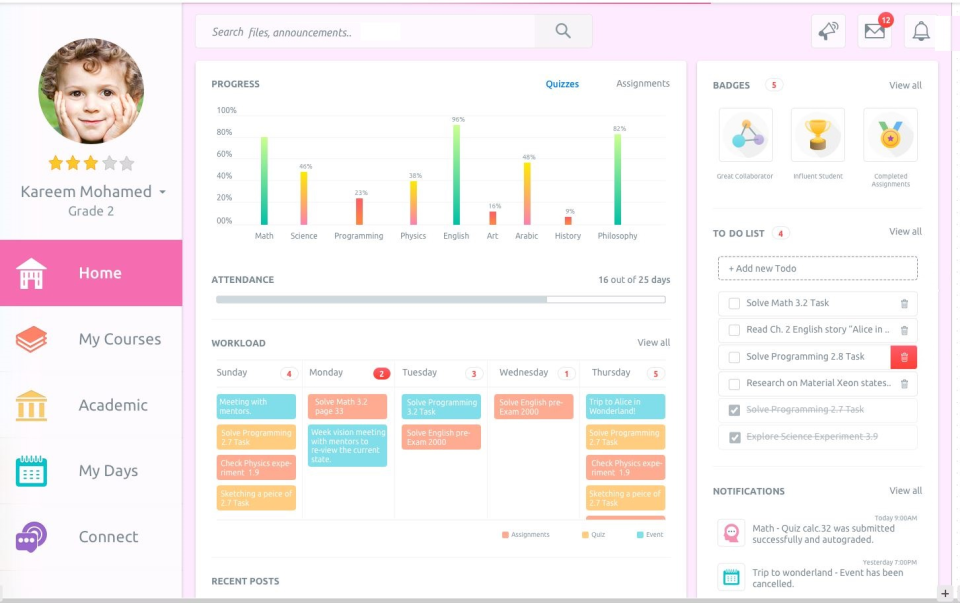 Student Interface