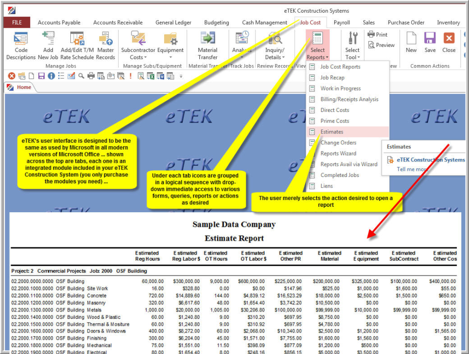 eTEK Online Software - 4