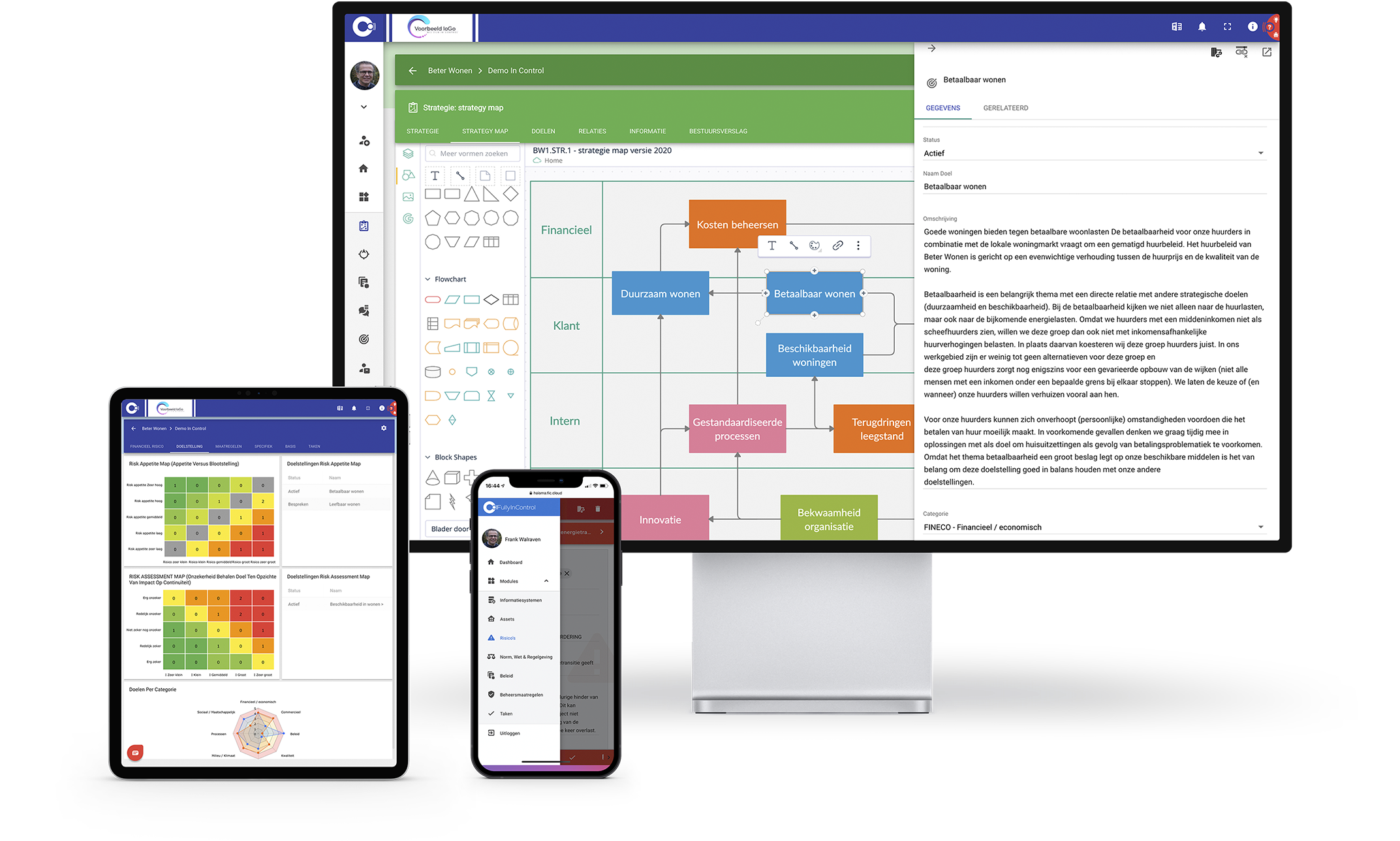 Ons platform is te gebruiken of diverse devices