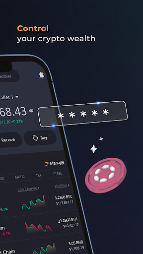 Control, manage, and exchange crypto with best multi-coin crypto wallet.