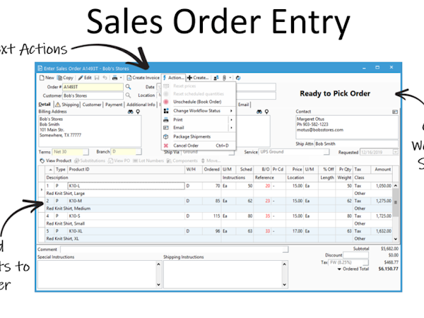 Acctivate Inventory Management Software - Acctivate Order Entry