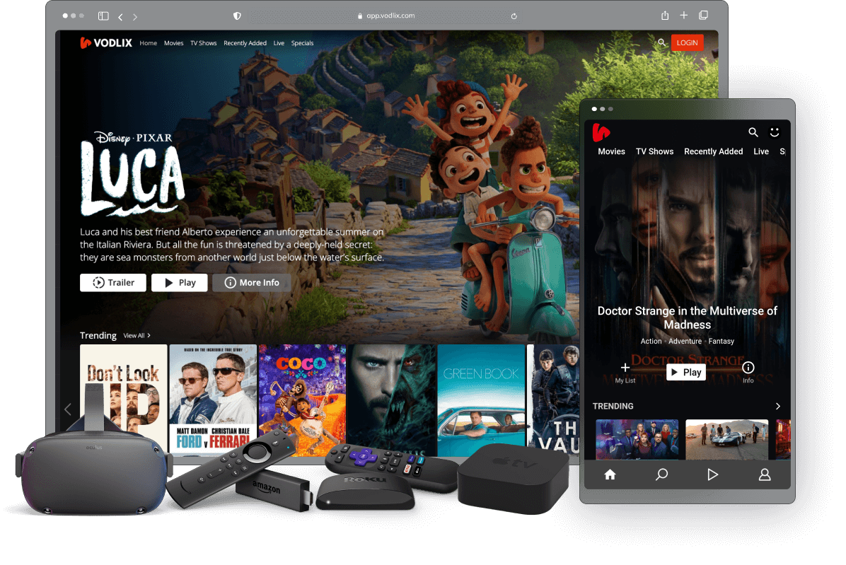 Vodlix screenshot: Vodlix OTT Solution