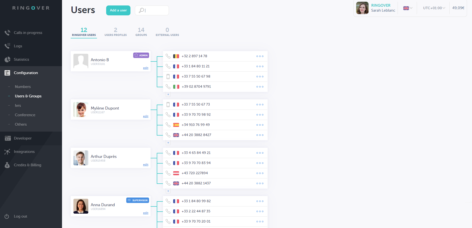 Manage all of your users in one place