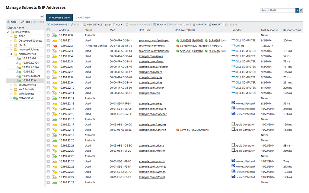 IP Address Manager Software - IP Address Manager handle subnets