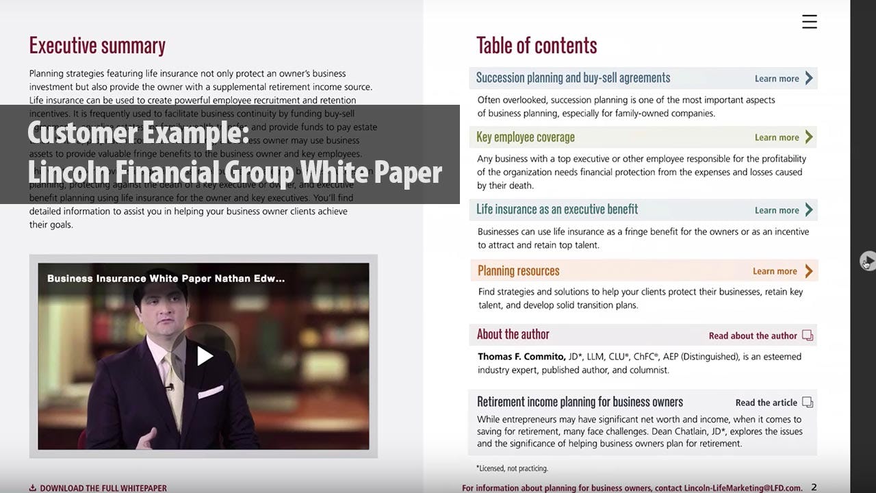 in5 Software - Add interactivity to corporate white papers