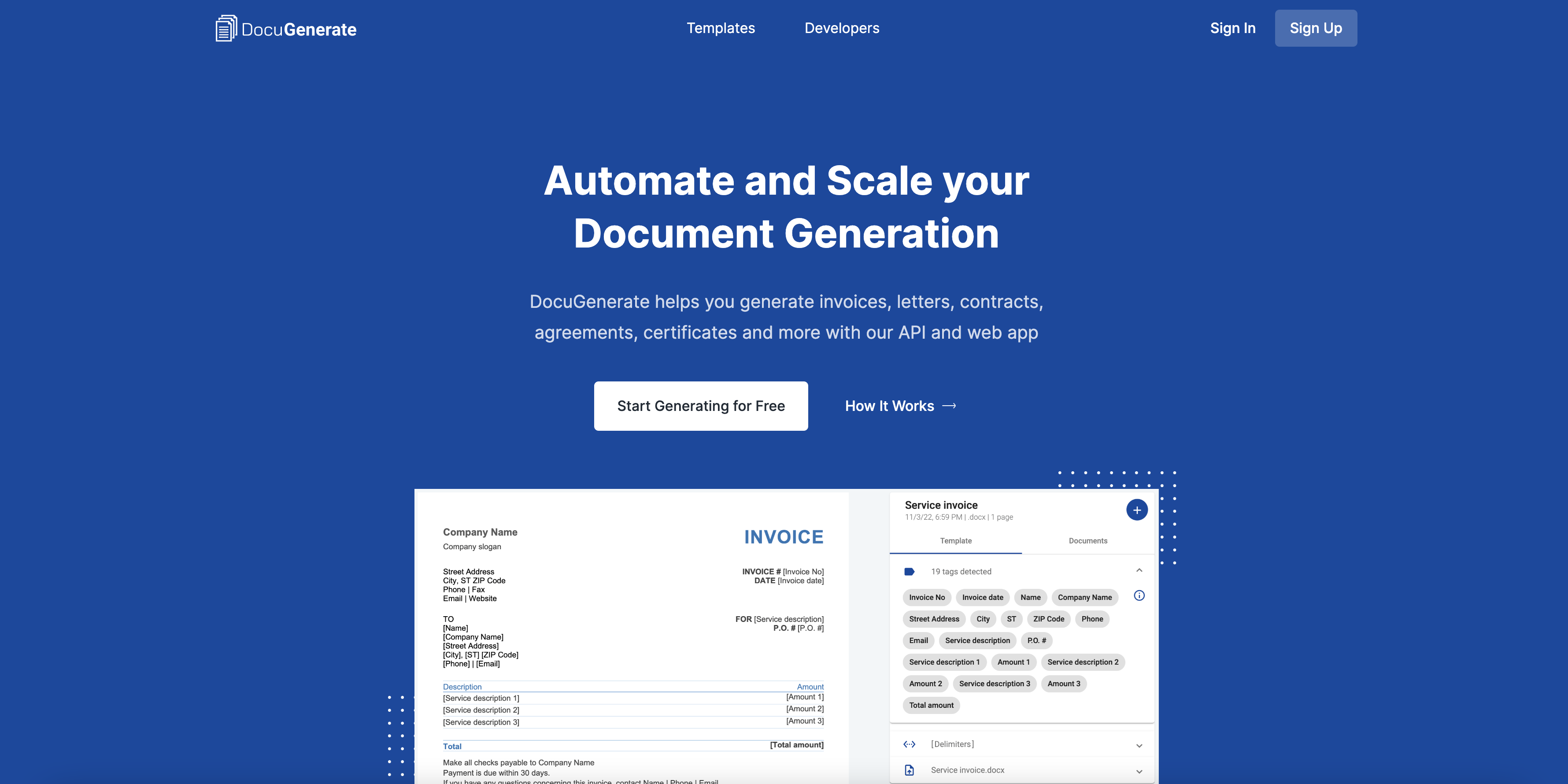 DocuGenerate Logiciel - 1