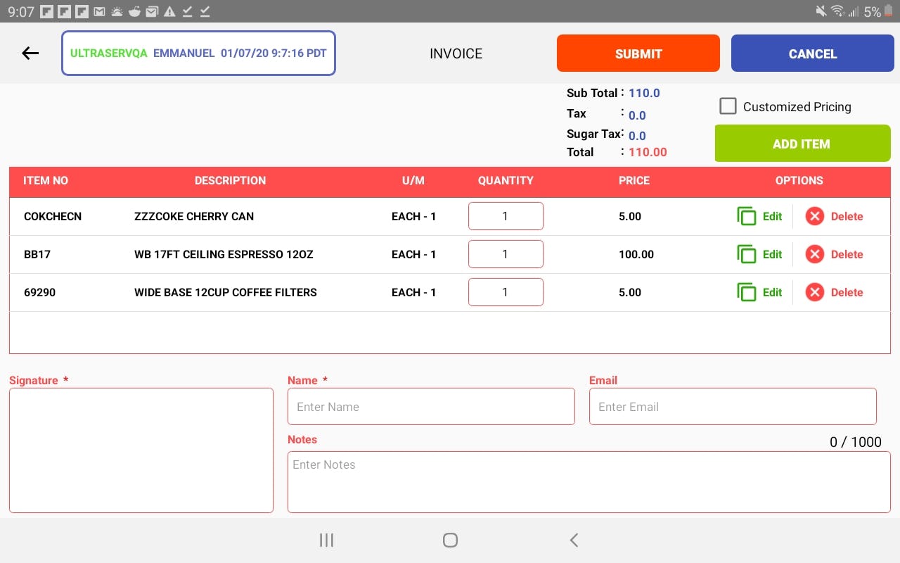 Averiware Software - Averiware Bill of Materials