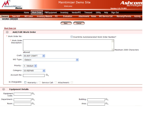 MaintiMizer Software - MaintiMizer users can create detailed work orders ready for printing