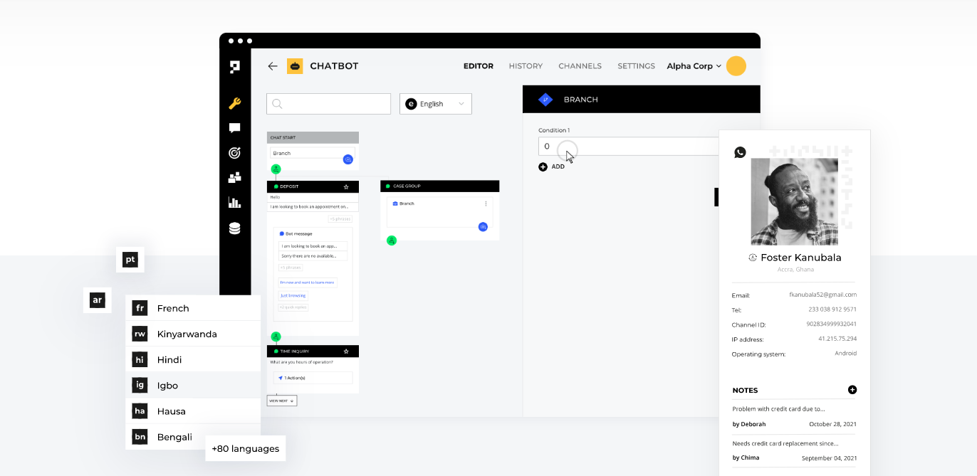 Proto AICX Chat screenshot: Chatbot interface