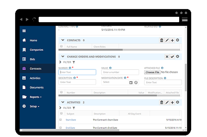ProcureWare screenshot: ProcureWare - Build supplier contact database