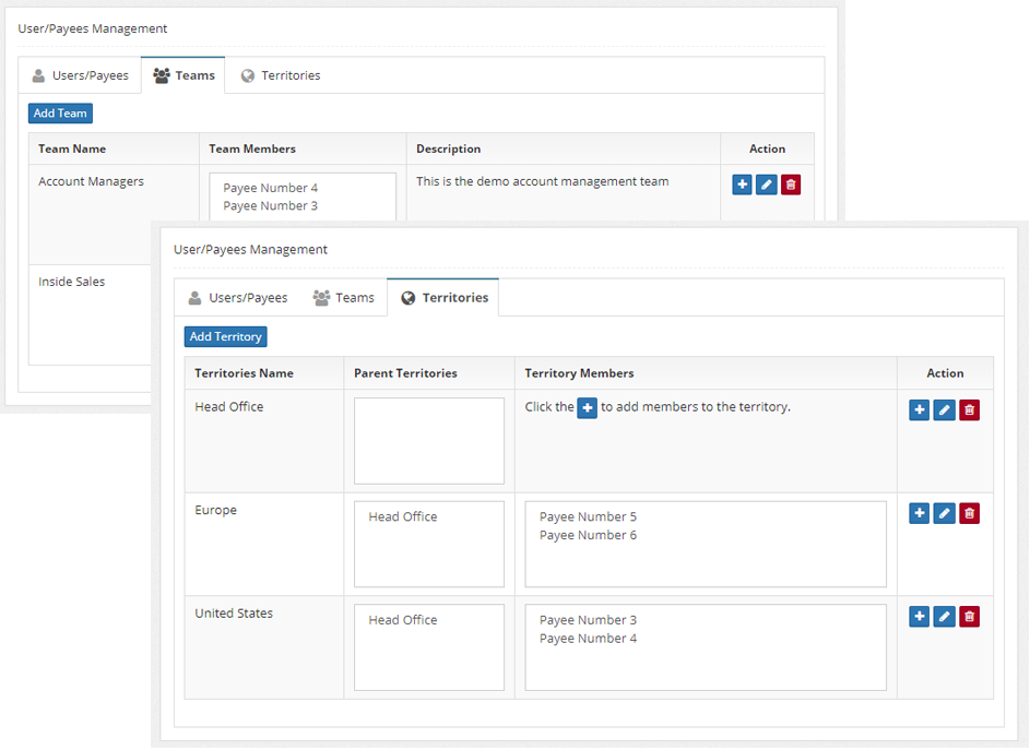 Commissionly Software - Create unlimited sales teams and have unlimited combinations of people belonging to those teams