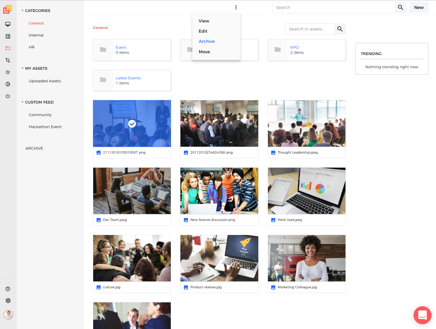Visibly  screenshot: Manage and store media files including videos, photos & documents