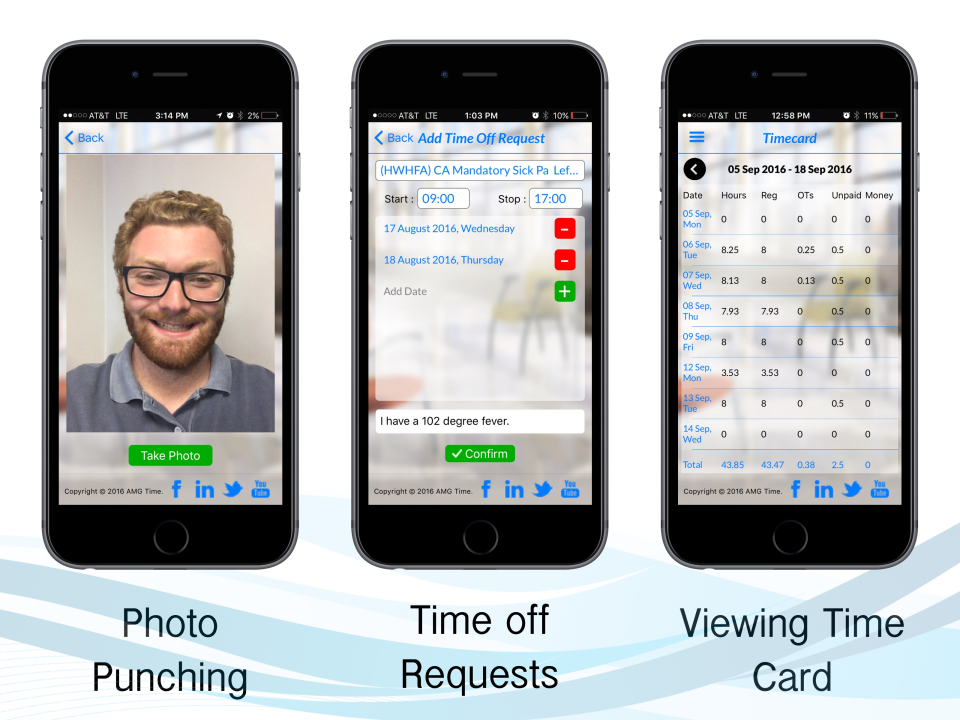 AMGtime Software - Mobile app