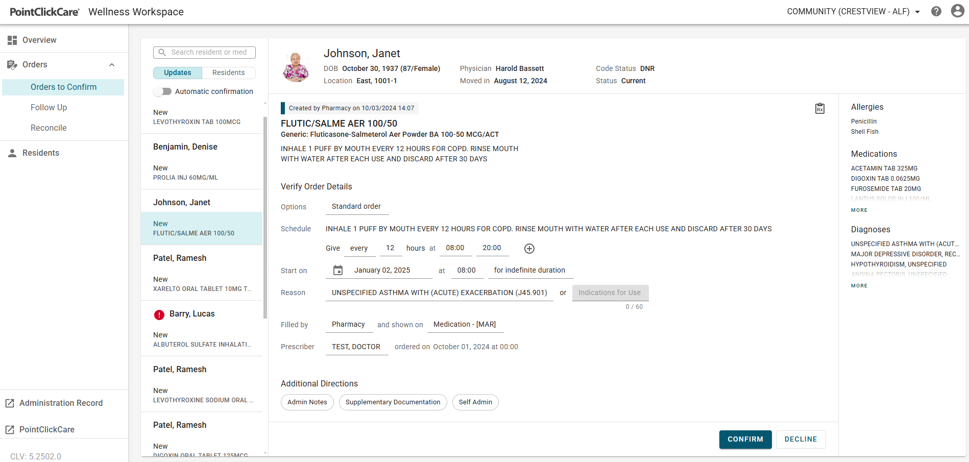 Senior Living Core Platform