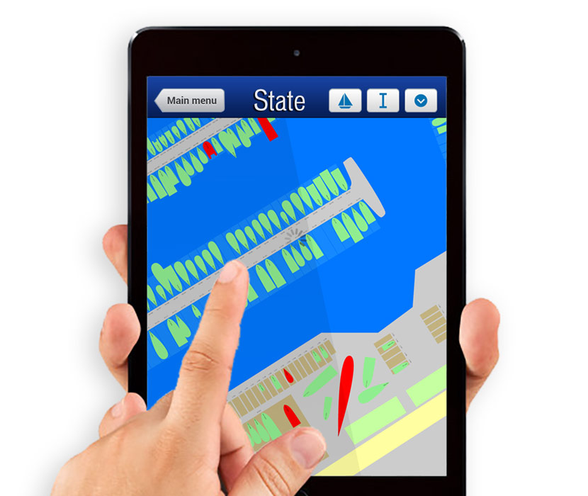 Marina Master Software - Marina management tasks can be tracked and carried out through the system, utilizing an interface complete with a graphical marina overview