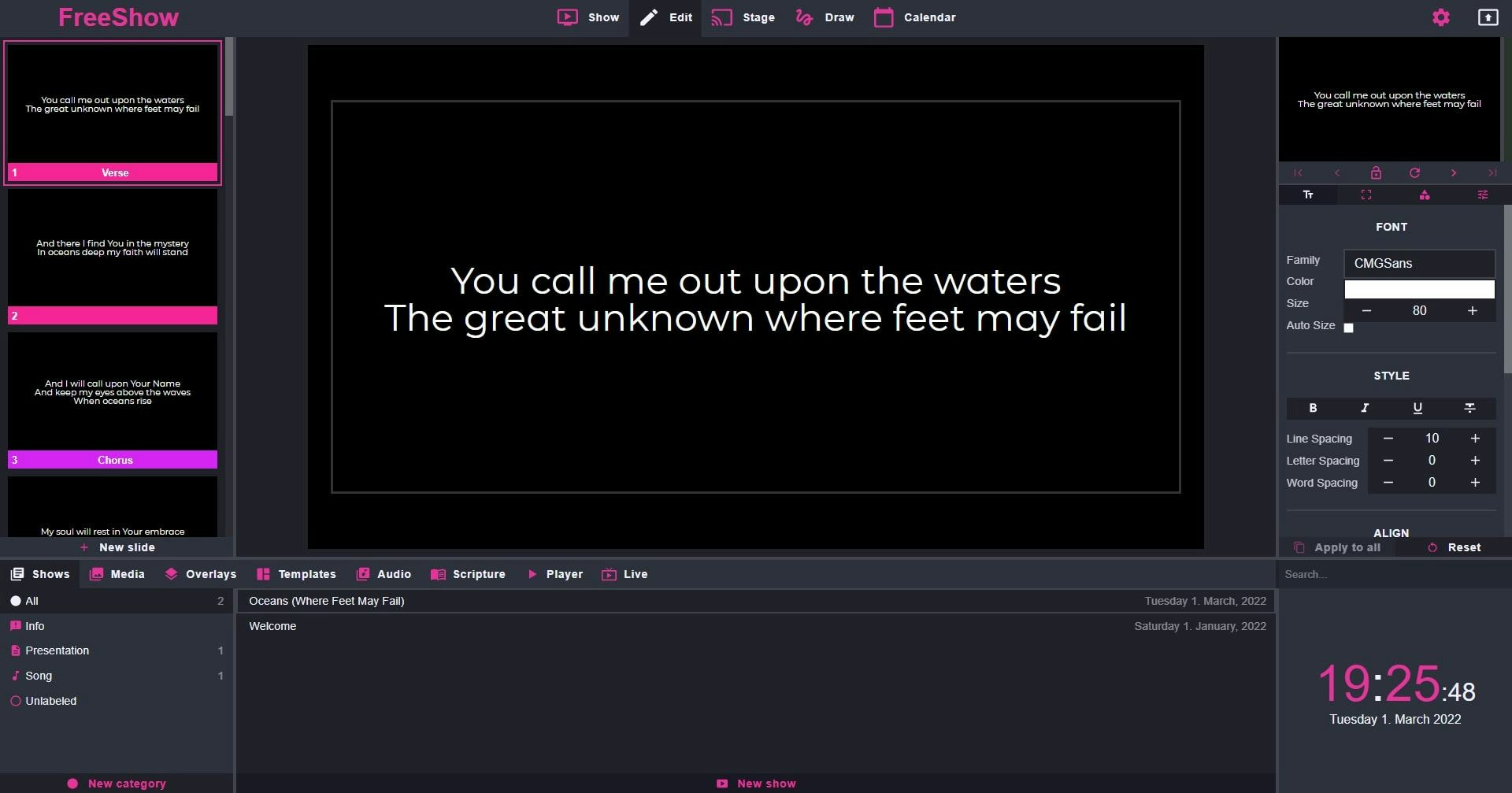 FreeShow Software - 2