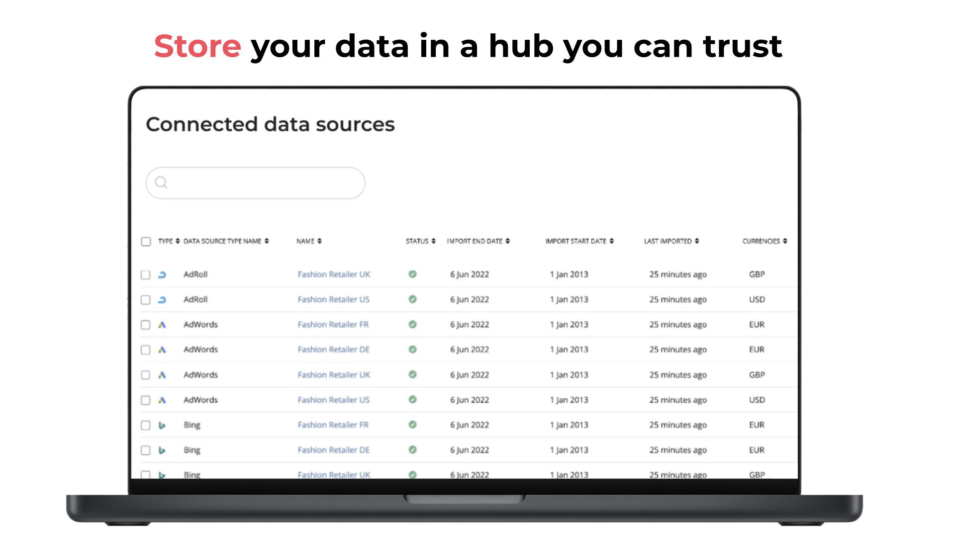 Funnel Software - Securely store your data