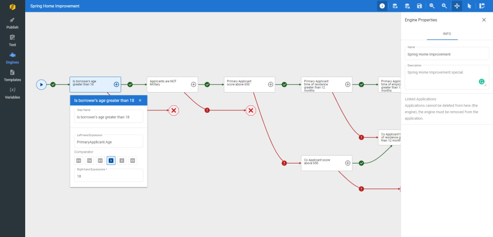 GOLDPoint Systems borrower engine screenshot