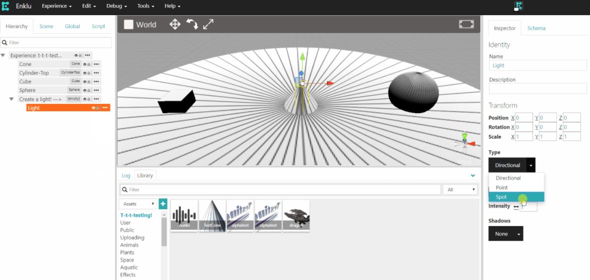 Enklu screenshot: Enklu adjust lights