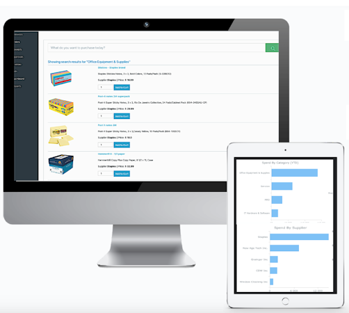 ProcureDesk screenshot: ProcureDesk offers a single, centralized cloud-based procurement platform catering to all company purchasing processes with full procure to pay cycle automation