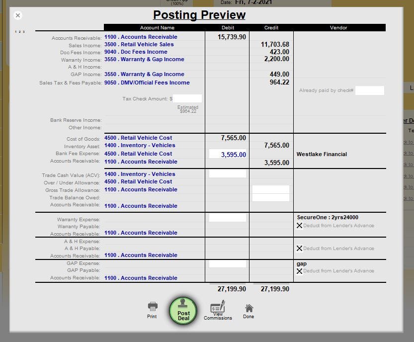 SmartDMS Software - SmartDMS Posting Preview