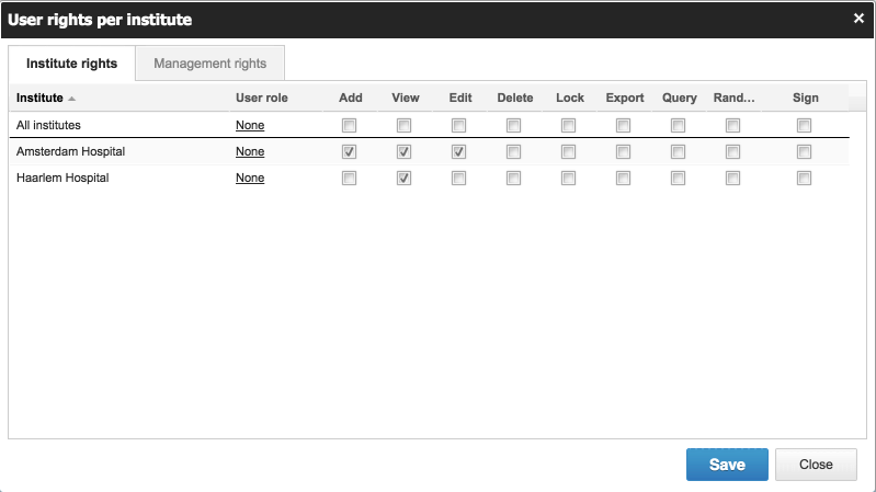 Castor EDC includes role-based access permissions, allowing users to manage who can see or edit data