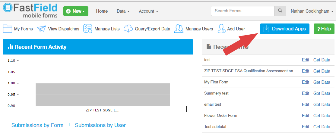 Downloading application