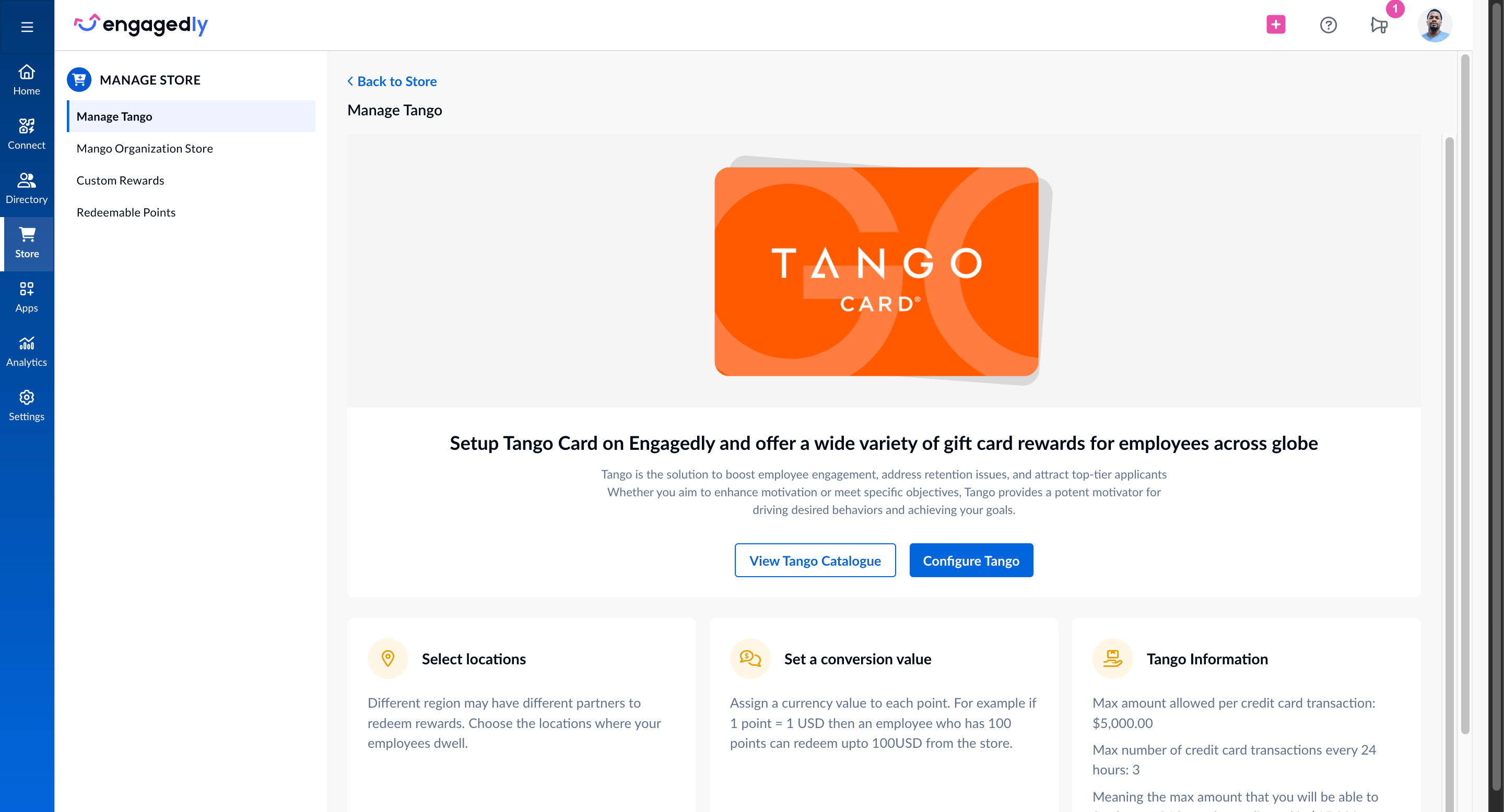 Engagedly Software - Engagedly Manage Rewards Store