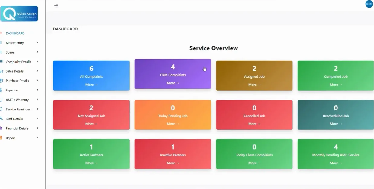 Quick Assign Service CRM Price, Features, Reviews & Ratings - Capterra ...