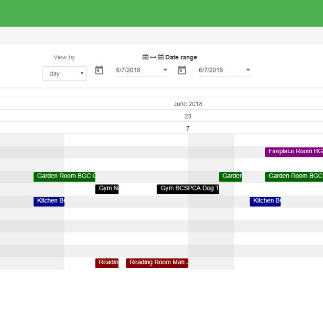 Cogran Software - Easy admin views for reservation management.