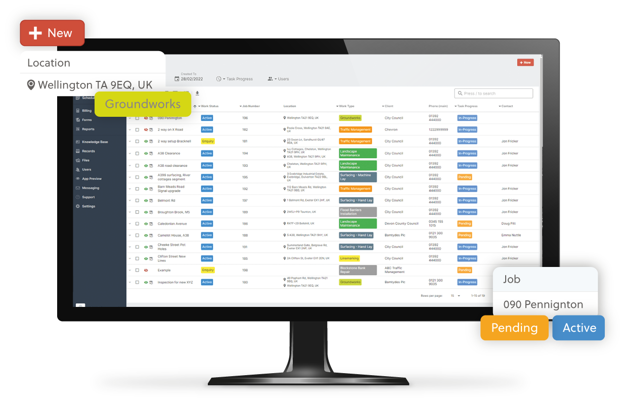 Re-flow Software - Replace old spreadsheets with a live, filterable dynamic list views. Use list views for reporting and exporting CSV's.