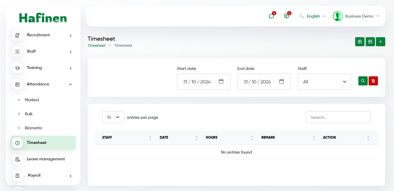 Hafinen Software - Effortlessly track time and attendance with intuitive tools. Gain insights into patterns, manage leave requests seamlessly, and monitor attendance across large teams - thumbnail