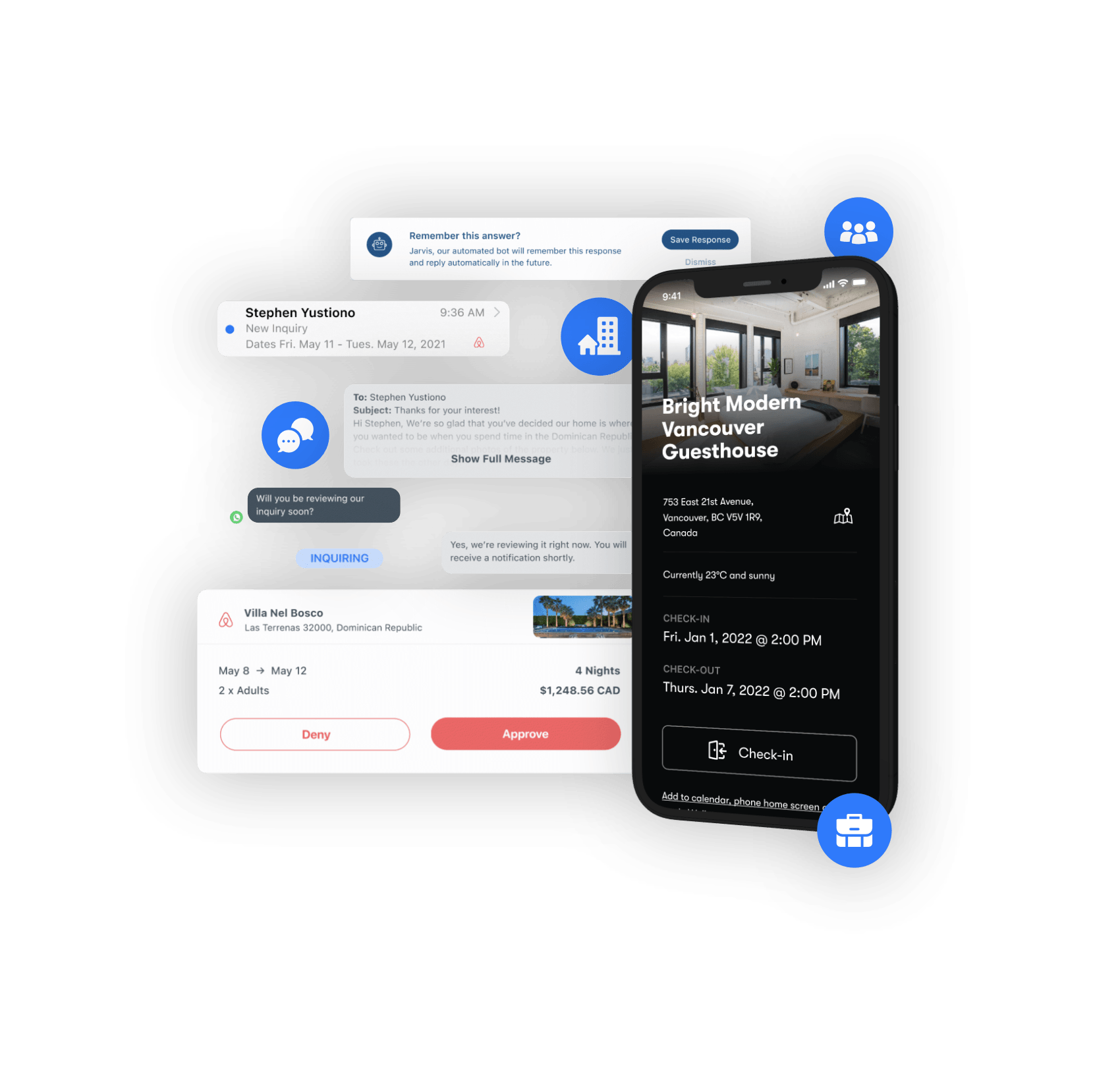 Enso Connect is an all-in-one guest experience platform that 2-way syncs with Property Management Software.