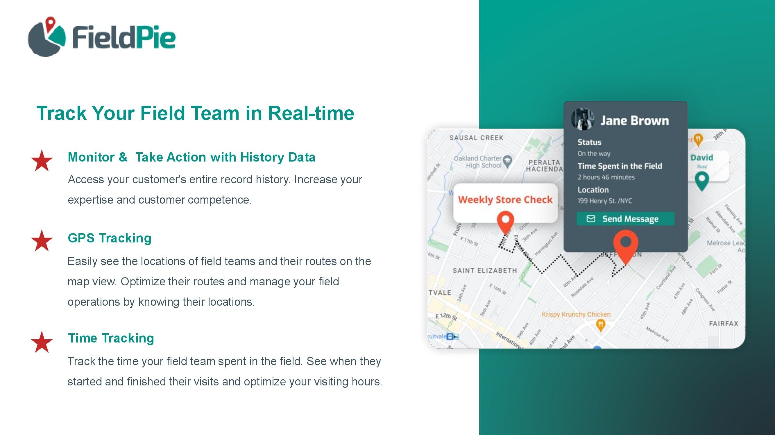 FieldPie Software - FieldPie field visit planning