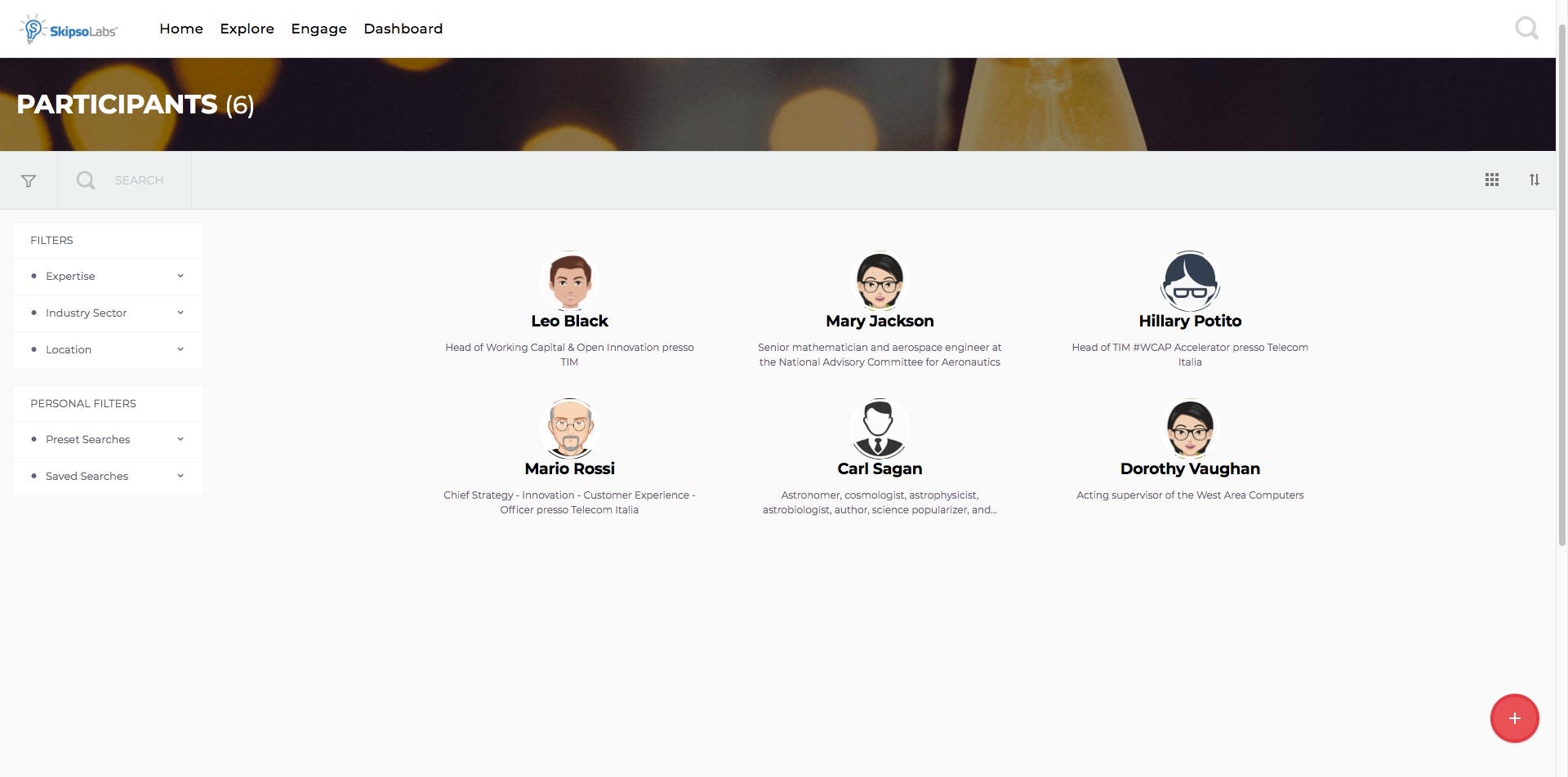 SkipsoLabs participants screenshot