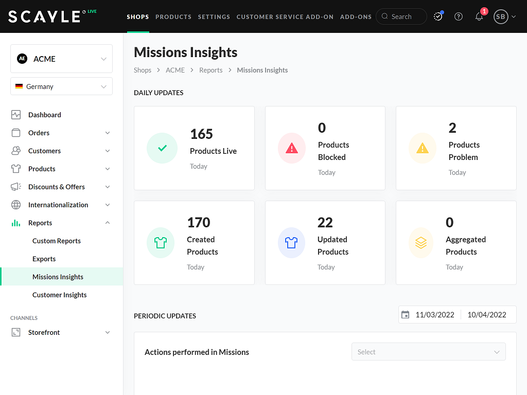 Scayle Software - Scayle Mission Insights