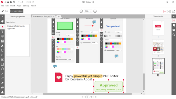 PDF Editor – Edite PDFs Gratuitamente - Icecream Apps