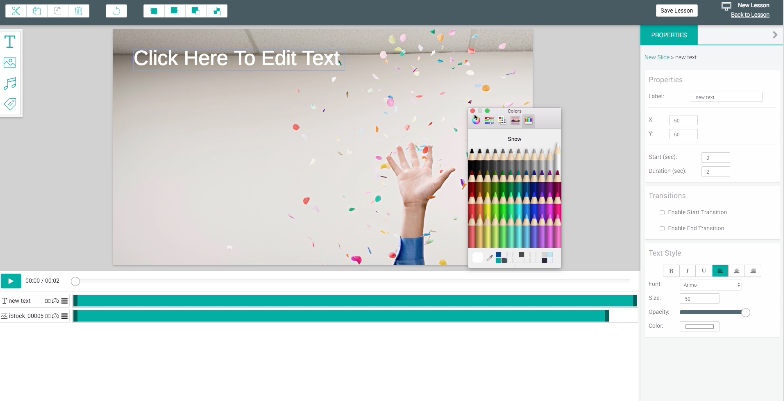 Velpic Software - Create cloud-based custom lessons easily, or edit off-the-shelf expert videos and templates to customise your own. Engage learners better using moving text and images, voiceovers, background music, and embedded videos.