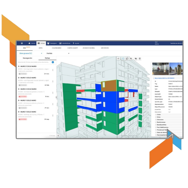 Calidad Cloud Software - Optimize, document, and control every detail of your project efficiently.
With BIM, the traceability of each construction element is ensured, reducing errors, optimizing resources, and improving decision-making based on centralized data in a 3D model.