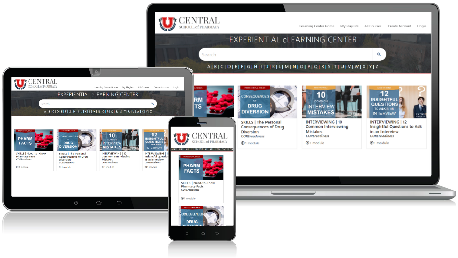 CORE READINESS screenshot: Dashboard