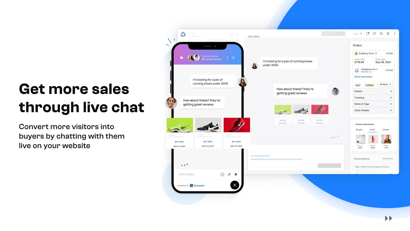 Get More Sales from Happy Customers through Live chat