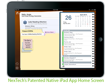 Patented native iPad app