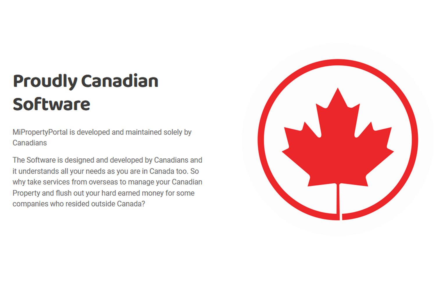 Proudly Canadian Software