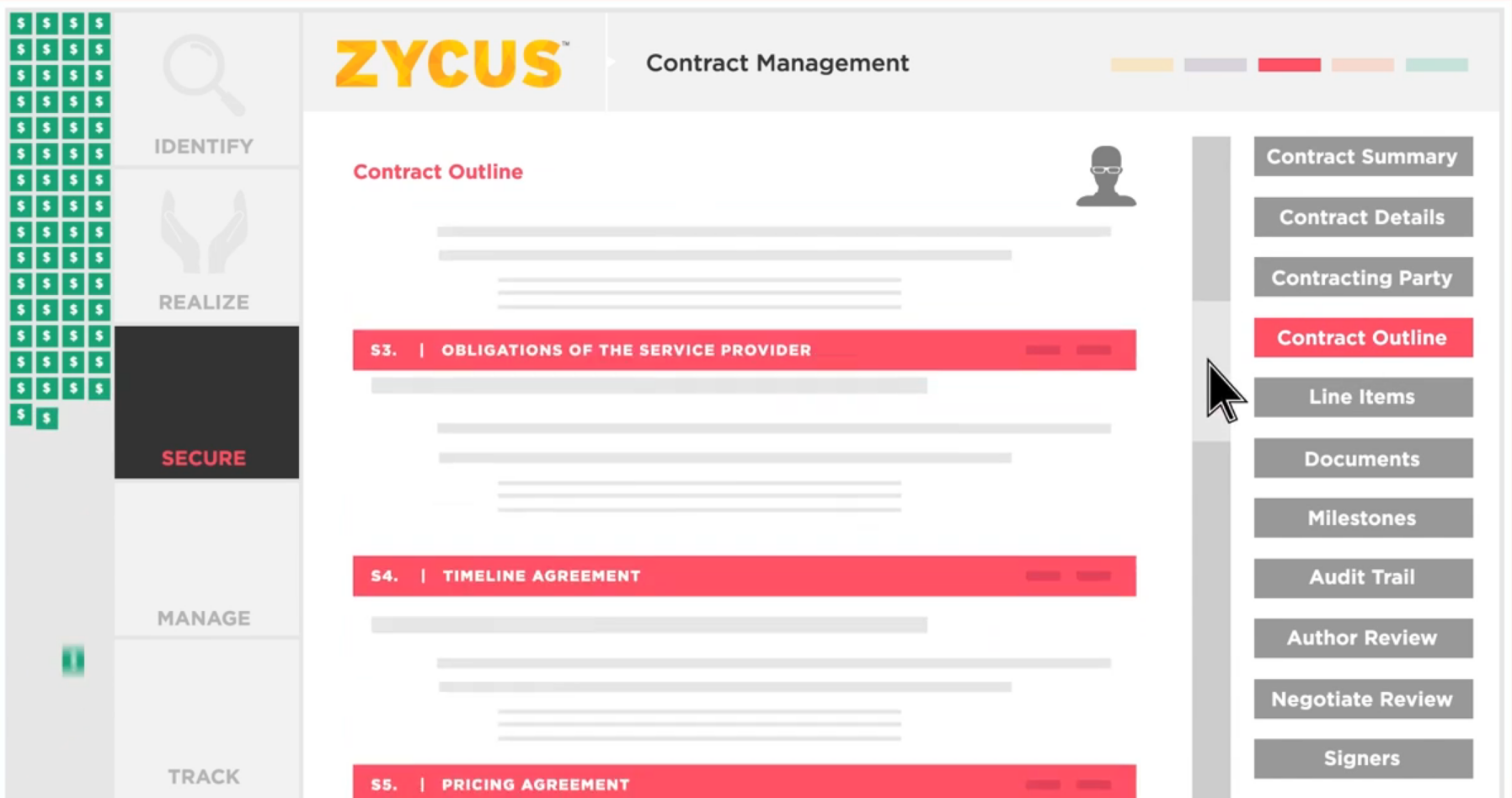 Zycus Procure-to-Pay Solution Software - Contract management