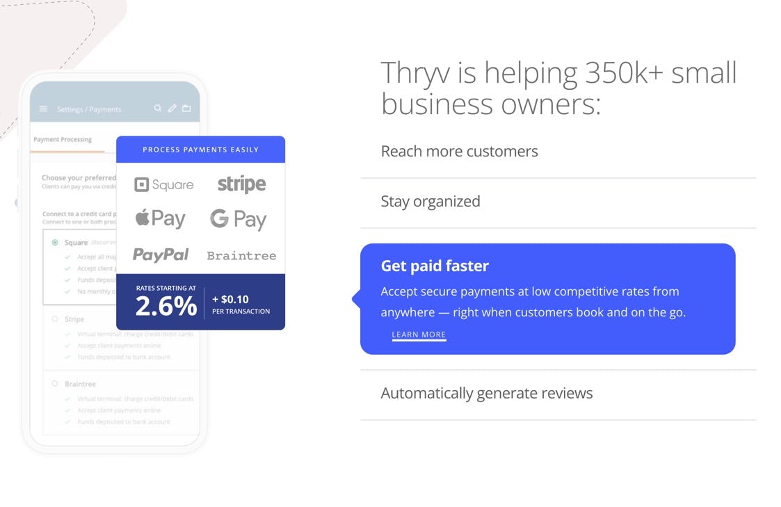 Thryv Software - Make every day payday. Streamline online payment processing for your small business to easily issue estimates and invoices on the go, and get paid faster than ever before.