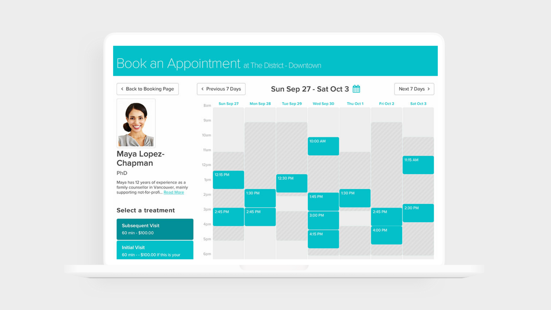 Jane Book an Appointment